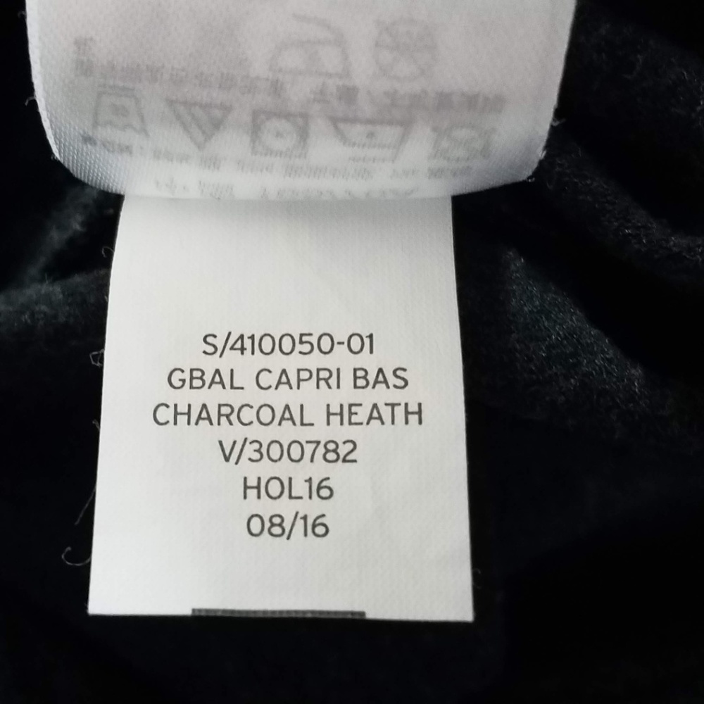 Gap Fit Size Small Crop Leggings Yoga Pants Gray - Picture 5 of 8